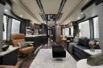 Interior view of a large motorhome